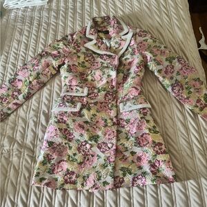 AKIRA Pink Floral Blazer Coat